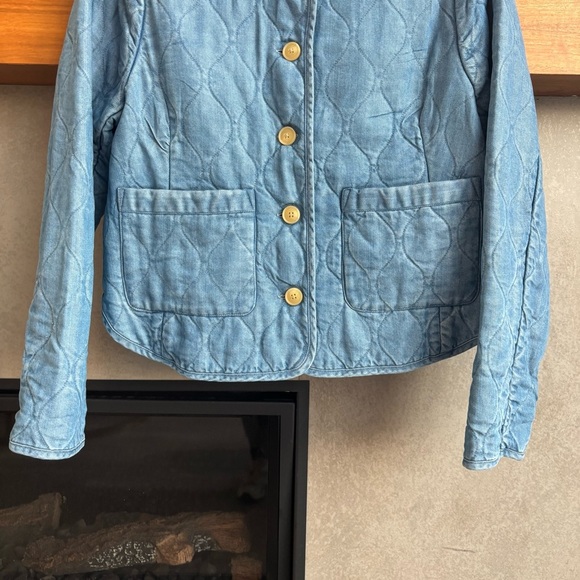 Vineyard Vines Chambray Quilted Jacket, Size M - Picture 4 of 14